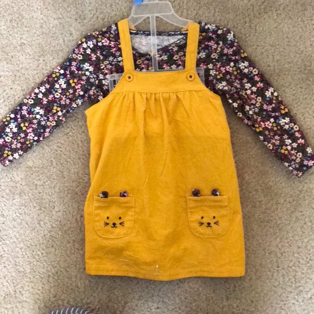 Baby Girl Carter's 2 Piece Floral Tee & Jumper Set